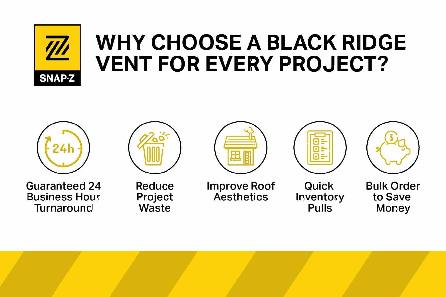 why choose black for every ridge vent you do