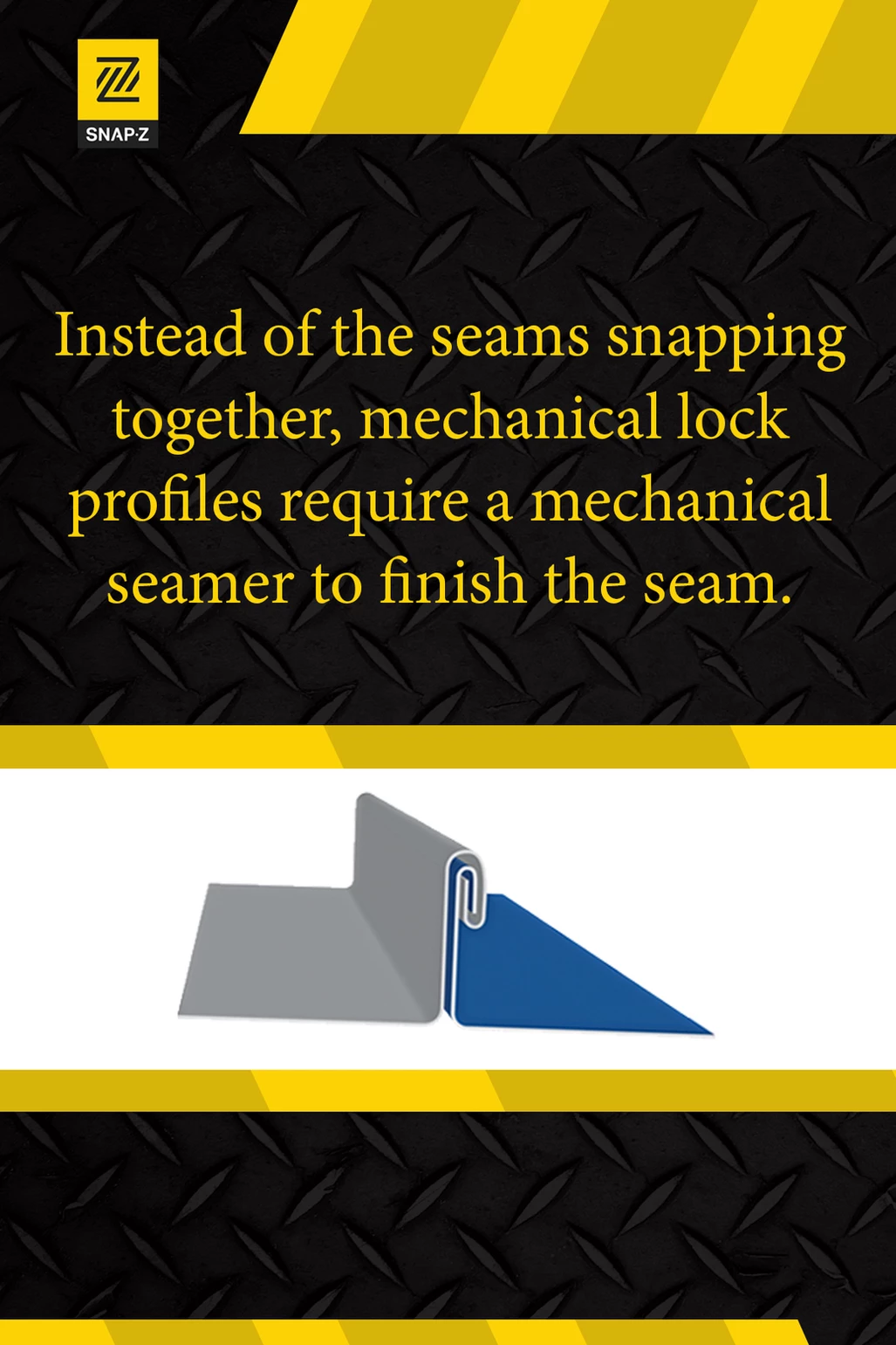 mechanical lock standing seam profile