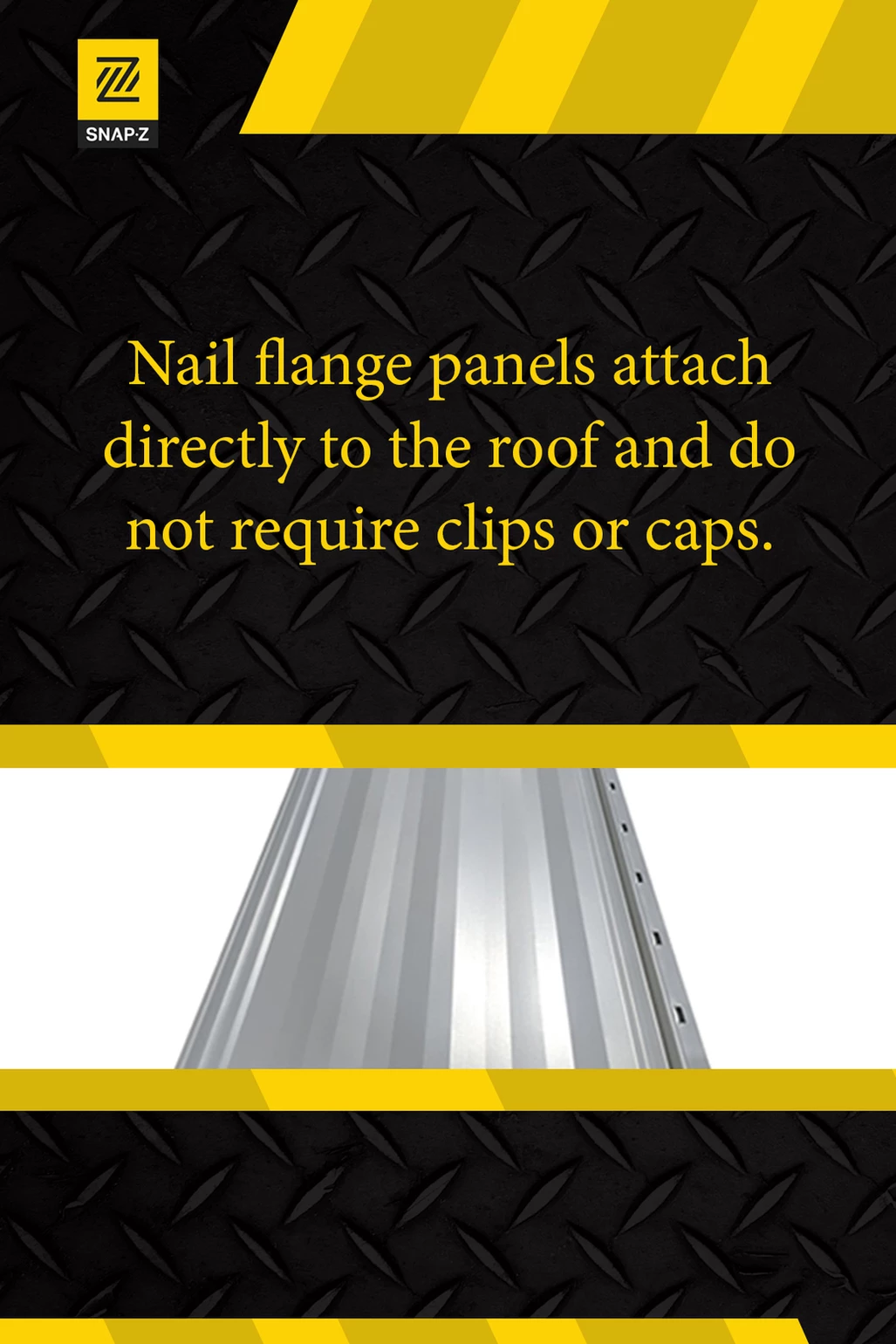 nail flange standing seam metal panels